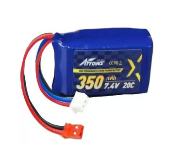 Arrows Hobby AT001 7.4V 350mAh 20C Lipo Battery (JST plug)